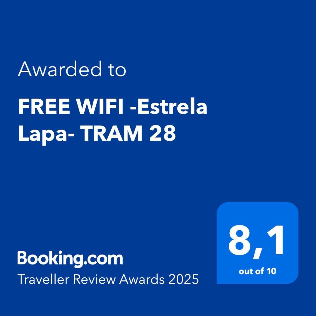 Апартаменты Free Wifi -Estrela Lapa- Tram 28 Лиссабон Экстерьер фото
